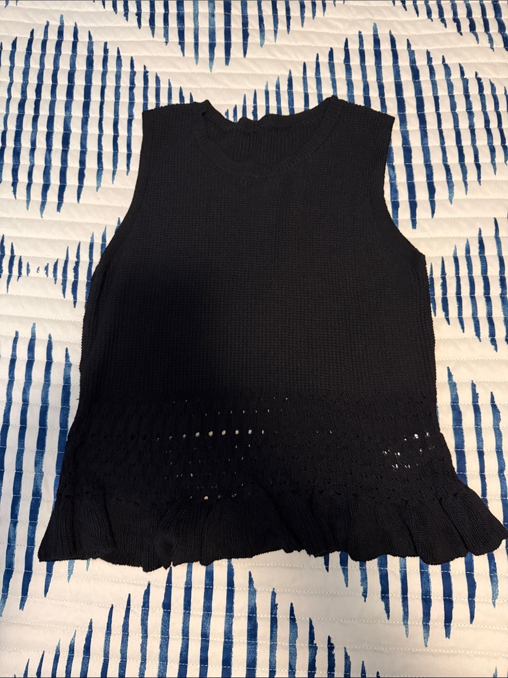 Imily Bela Womens Crochet Crop Tank Top
